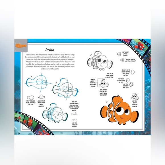 NEW Disney Pixar Art Studio Step by Step Book Paints by Disney Storybook Artists - Picture 6 of 7